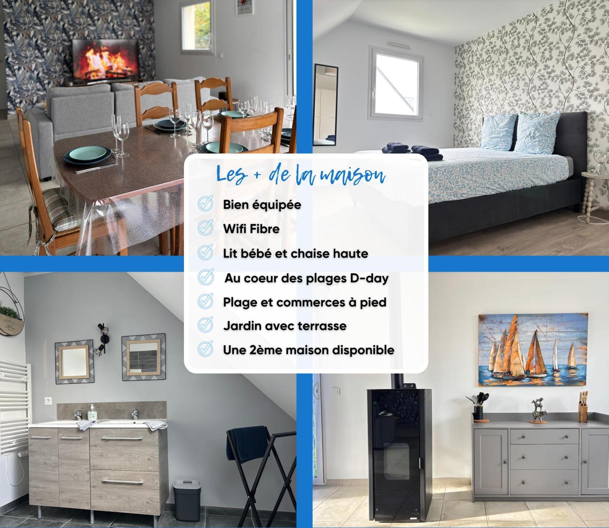 Les Dunes, Maison Neuve 8 P Bien Equipee Jardin Clos, Parking, Garage A 850 M De La Plage Et Centre Bourg, Sur Plages Du Debarquement Pres Arromanches Et Bayeux Asnelles Dış mekan fotoğraf